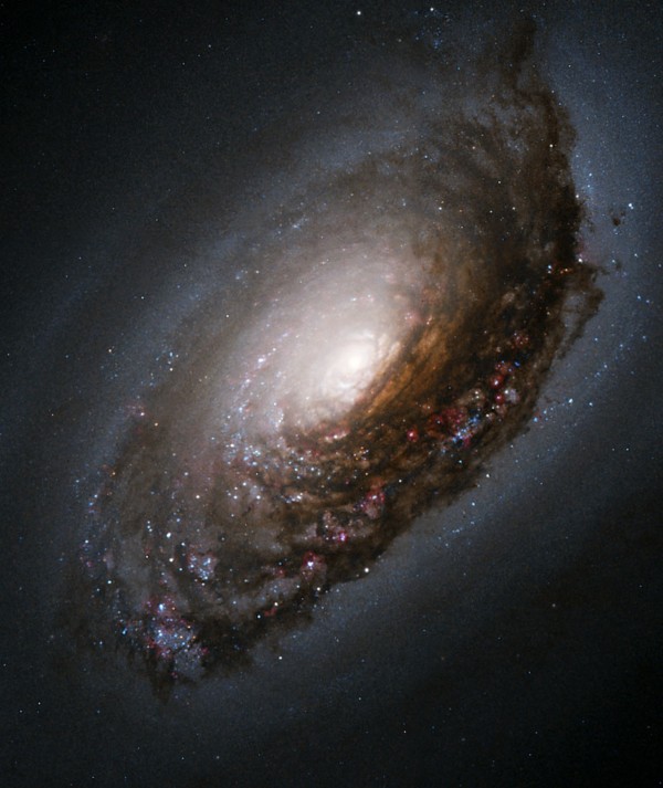 An Abrasive Collision Gives One Galaxy a _Black Eye