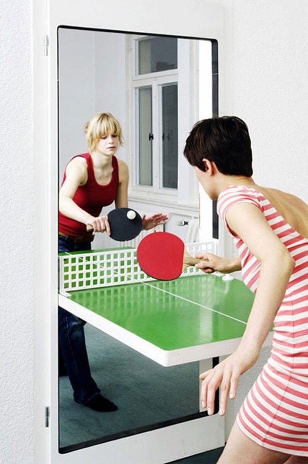La porte table de ping pong