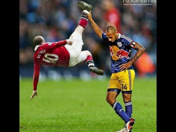 Thierry Henry tacle Wayne Rooney