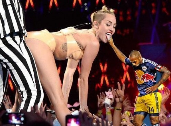 Thierry Henry et Miley Cyrus