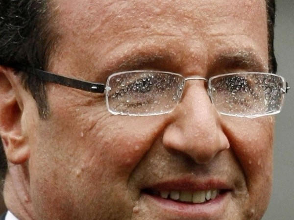 François Hollande est humide